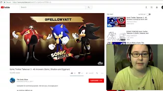 Reaction to Sonic Twitter Takeover 3 - All Answers (Sonic, Shadow and Eggman)