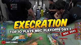 EXECRATION TOP 10 PLAYS FROM MSC PLAYOFF DAY 1 | MLBB SOUTHEAST ASIA CUP 2021
