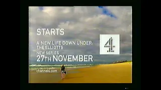 Channel 4 continuity - Monday 17th November 2003