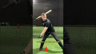 Softball hitting drill to help stop you from lunging 🥎