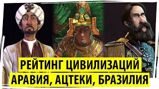 АРАВИЯ, АЦТЕКИ, БРАЗИЛИЯ: рейтинг цивилизаций в Sid Meier's Civilization VI