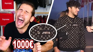 FAKE LOUIS VUITTON SUPREME PULLOVER 🤬 **das wars für mich** RIP mein Stuhl