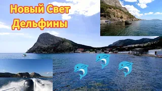 Крым. Новый Свет, Прогулка на катере к дельфинам. 🐬