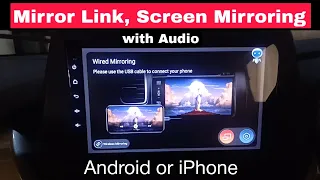 Mirror Link | Screen Mirroring | Wired Mirroring with Audio using Zlink5 or Tlink5 application