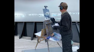 Ken Knight Painting En Plein Air in Antartica