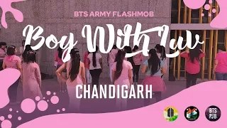 BTS (방탄소년단) 'Boy With Luv' ARMY Flashmob  | Chandigarh, Punjab | 20190609