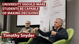 Timothy Snyder about the role of universities in wartime