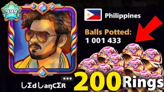 8 Ball Pool - 999 Level w 200 Venice Rings 😱😱 Epic Game