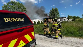 Structure Fire In Dundee, OH. 5/19/24