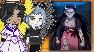 Hazbin Hotel Angels React To Nezuko Kamado | Gacha react