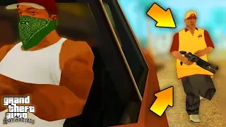 Куда бежит продавец пиццы на миссии Райдера в GTA: San Andreas ?!