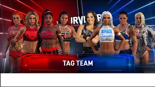 WWE 2K22 SURVIVOR SERIES TEAM RAW VS TEAM SMACKDOWN