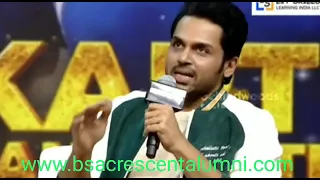 ACTOR KARTHI - BSA CRESCENT ALUMNI