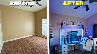 Transforming My EMPTY Room To My Dream Setup Room!