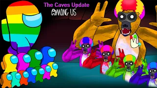 어몽어스 VS vs The Caves Update | FUNNY AMONG US ANIMATION