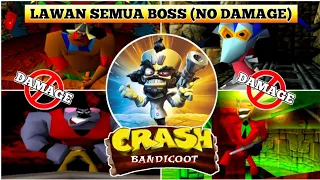 Crash Bandicoot (PS1) - Versus All Bosses (NO DAMAGE)