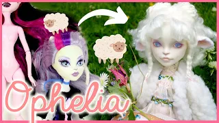 "OPHELIA" ~ Monster High Catrine Repaint 🐑 Spring lamb doll custom (running a bit late 😅) !