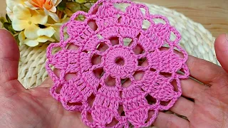 WOW  Very easy crochet motif #crochet