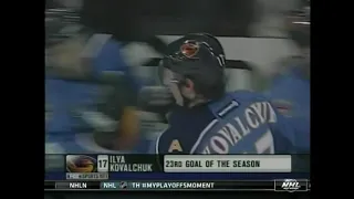 Young Ilya Kovalchuk scores amazing goal vs Hurricanes (16 jan 2004)