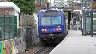 Z8800 : Départ de la gare de Suresnes Mont Valérien sur la ligne U du Transilien