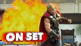 Marvel's Avengers: Age of Ultron: Chris Hemsworth "Thor" Behind the Scenes Movie Broll | ScreenSlam