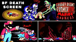 FNF: Mario's Madness V2 - BF Deaths Screen / Game Over Screen (Mario 85', MX & Mario.EXE)