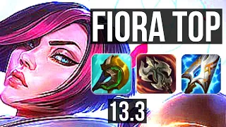 FIORA vs SION (TOP) | 2.2M mastery, 7 solo kills, 1500+ games | KR Master | 13.3