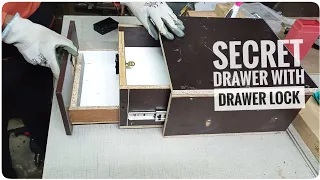 beginner Mode || Make secret compartment in Drawer || hidden drawer locker