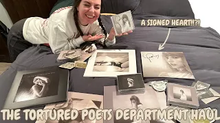 THE TORTURED POETS DEPARTMENT VARIANT UNBOXING!! TAYLOR SWIFT SIGNED CD & VINYL🪽🖋️🕊️🪶