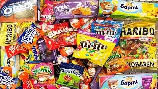 A Lot Of Candy 2018 NEW #5 ASMR / Много вкусняшек АСМР M&M's Skittles Milka