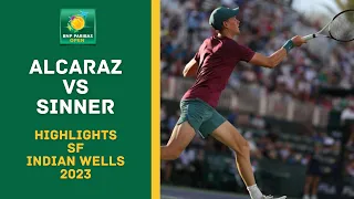 Carlos Alcaraz vs Jannik Sinner Highlights | Indian-Wells 2023 Semi-finals