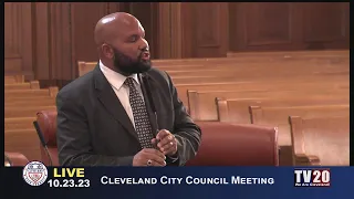 Cleveland City Council Meeting, October 23, 2023