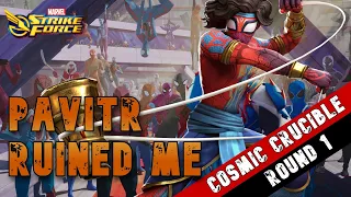 Spider Society Wrecks in Cosmic Crucible | Marvel Strike Force