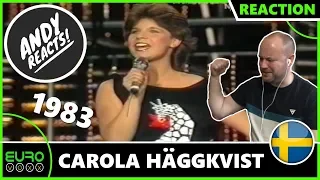 ANDY REACTS! Carola Häggkvist - Främling (Sweden 1983) EUROVISION REACTION!