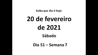 20 de fevereiro de 2021