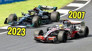 What's the GAP Between Hamilton's First McLaren F1 CAR and his Last Mercedes F1 W14?