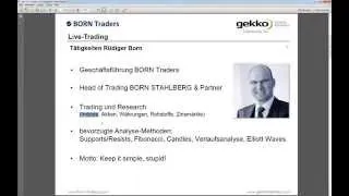 (13.01.2014) Webinar - Rüdiger Born: Live-Trading und Analyse