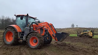 2020 autumn#33 kubota 7133 DEMO, Gintaro nauja graži trašų barstyklė DCM m36e!!!!