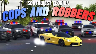 COPS AND ROBBERS WITH FANS!! || ROBLOX - Southwest Florida