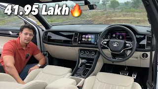 Fortuner iska INTERIOR Dekh BEHOSH🤣 2024 Skoda Kodiaq L&K Drive Review