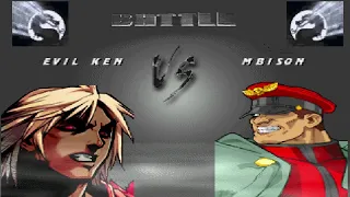 Mortal Kombat Vs. Street Fighter (Evil Ken Vs. M. Bison) M.U.G.E.N. (17+ Audience Only) Gameplay