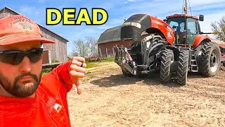 CASE IH TRACTOR DOWN FOR THE COUNT