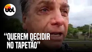 “Querem decidir no tapetão”, diz Bolsonaro em motociata