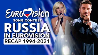 🇷🇺 Russia in Eurovision Song Contest (1994 - 2021 | RECAP Россия на Евровидении)