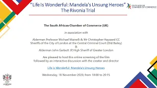 A Night At The Old Bailey - "Life Is Wonderful: Mandela's Unsung Heroes" (Discussion)