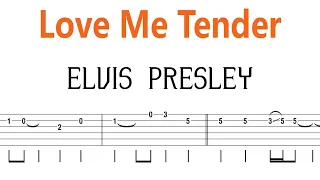 Elvis Presley - Love Me Tender / Guitar Tab+BackingTrack