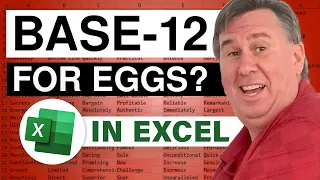 Excel - Count Your Eggs - Where 10-15 Means 10 Trays of 30 and 15 - Excel - Episode 1726