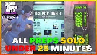 FASTEST Way To Do Casino Heist Preps SOLO - EZ Speedrun Walkthrough In GTA V Online