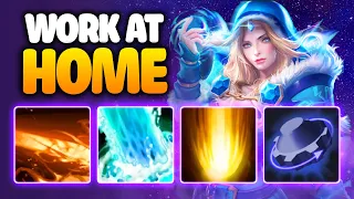 Broken Combo Work At Home Sun Strike + Rearm | Dota 2 Ability Draft