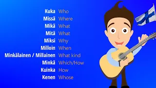 Question words in Finnish